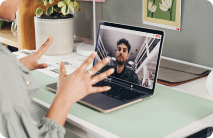 Online meeting computer